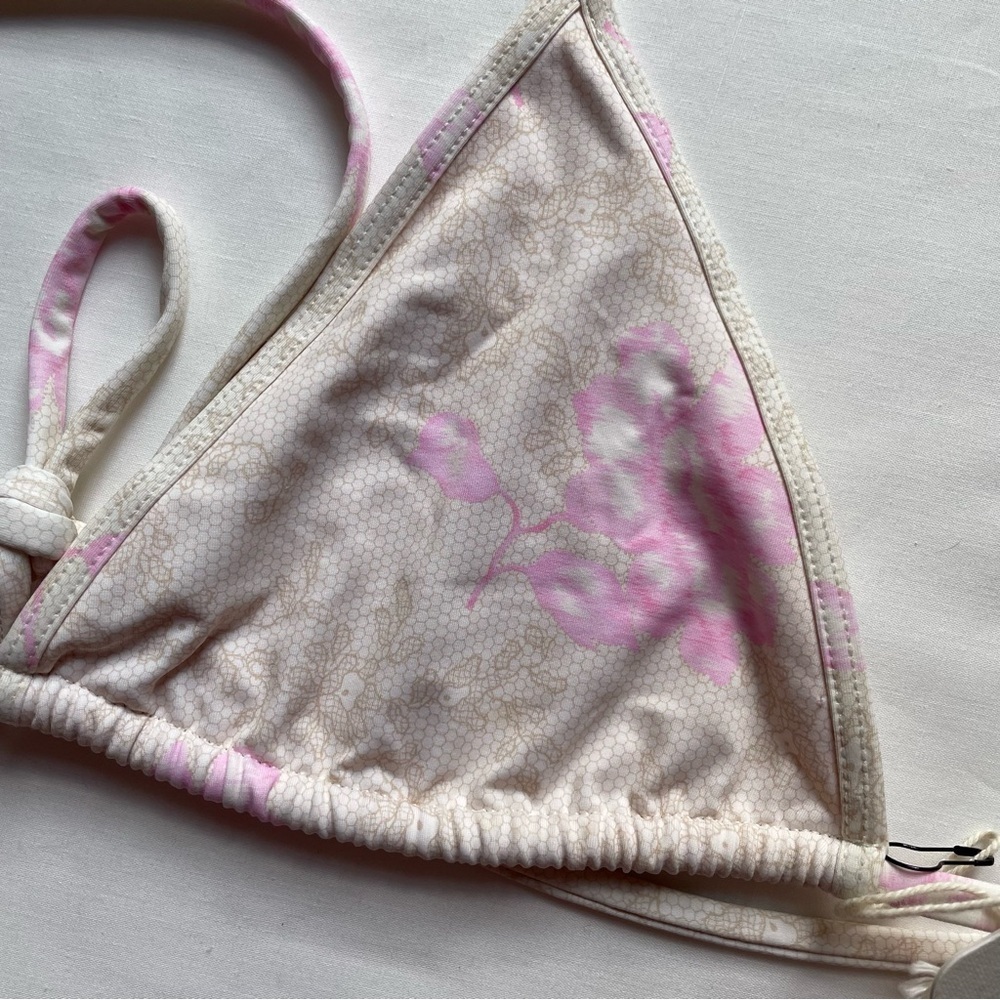 NWT Frankies Bikinis X Pamela Anderson Zeus Bikini Top Lace On The Beach X Large - Picture 3 of 6
